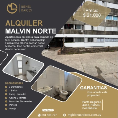 Apartamentos en Alquiler en Malvín Norte, Montevideo