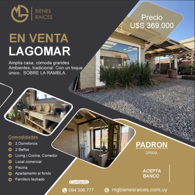 Casas en Venta en Lagomar, Ciudad de la Costa, Canelones
