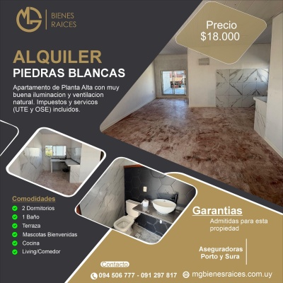 Apartamento en Alquiler en Piedras Blancas, Montevideo