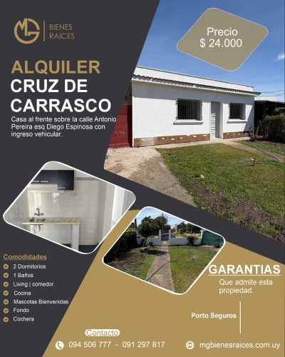 Casa en Alquiler en Bañados de Carrasco, Montevideo