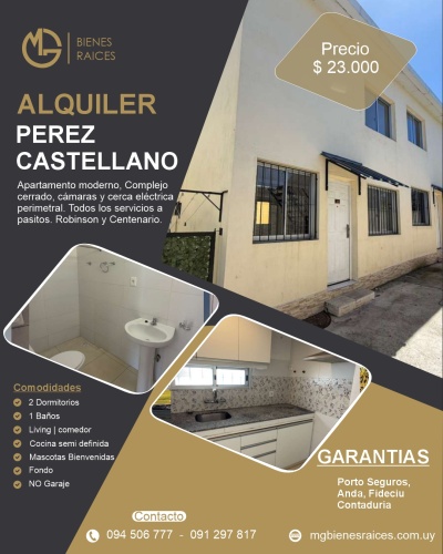 Apartamentos en Alquiler en Pérez Castellanos, Montevideo