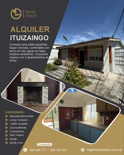 Casa en Alquiler en Ituzaingó, Montevideo