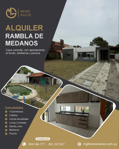 Casa en Alquiler en Médanos de Solymar, Ciudad de la Costa, Canelones