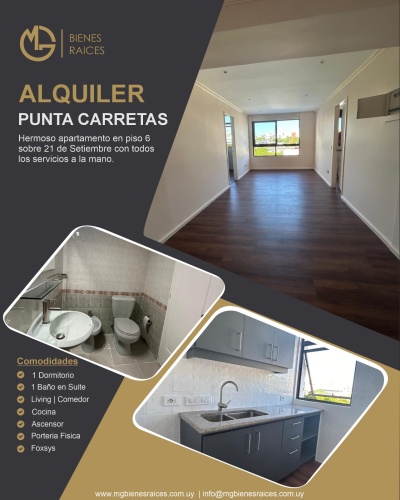 Apartamento en Alquiler en Punta Carretas, Montevideo
