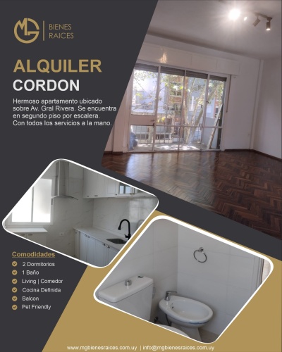 Apartamento en Alquiler en Cordón, Montevideo