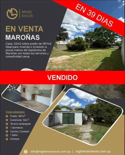 Casa en Venta en Maroñas, Montevideo