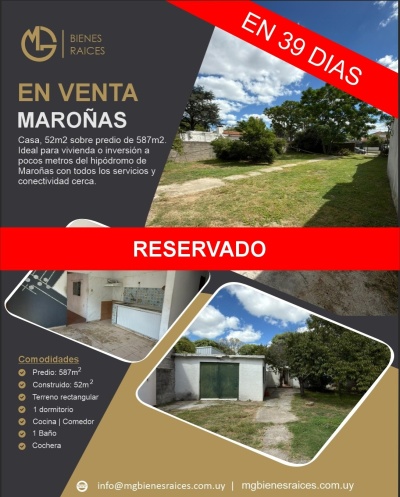 Casas en Venta en Maroñas, Montevideo