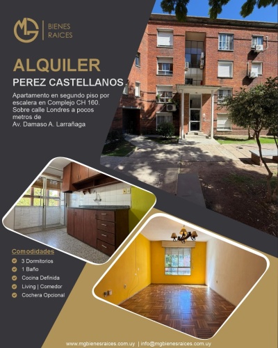 Apartamento en Alquiler en Pérez Castellanos, Montevideo