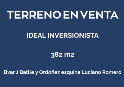 Terrenos en Venta en La Blanqueada, Montevideo