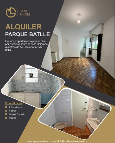 Apartamentos en Alquiler en Parque Batlle, Montevideo