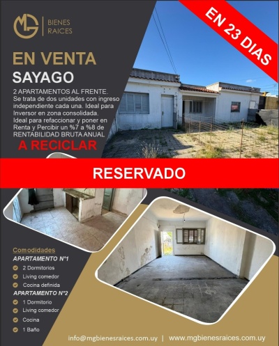 Apartamento en Venta en Sayago, Montevideo