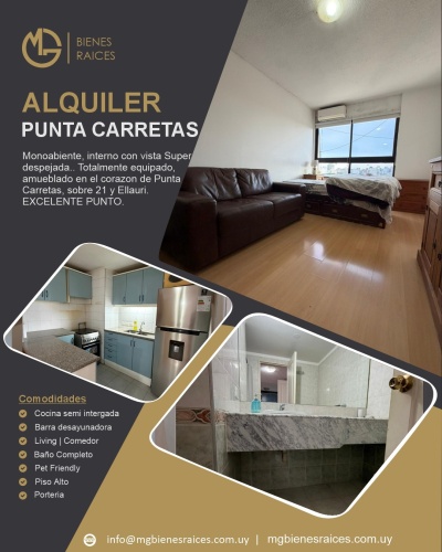 Apartamentos en Alquiler en Punta Carretas, Montevideo