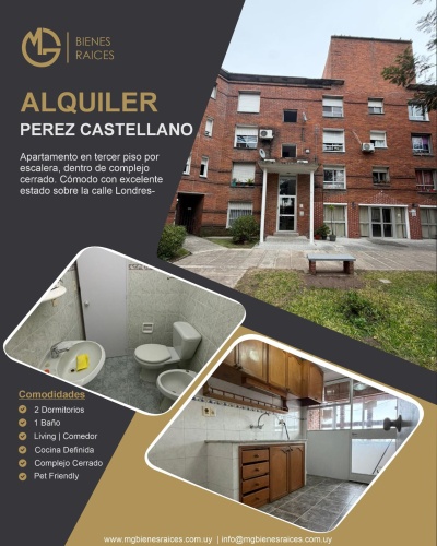 Apartamentos en Alquiler en Pérez Castellanos, Montevideo