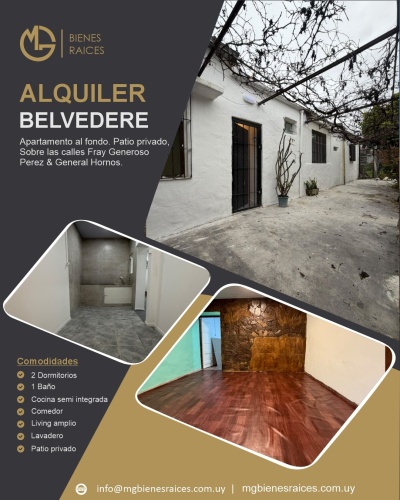 Apartamento en Alquiler en Belvedere, Montevideo