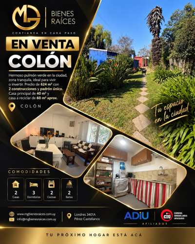 Casa en Venta en Colón, Montevideo