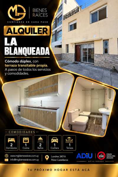 Duplex en Alquiler en La Blanqueada, Montevideo
