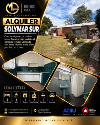 Casas en Alquiler en Parque de Solymar, Ciudad de la Costa, Canelones