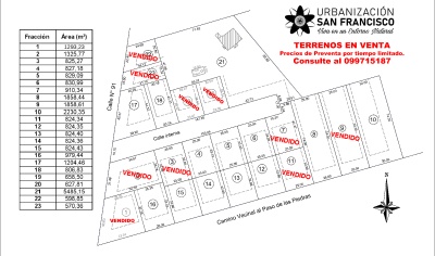 Terrenos en Venta en Camino al Paso de las Piedras, Paysandú, Paysandú