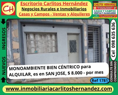 Apartamentos en Alquiler en San José de Mayo, San José