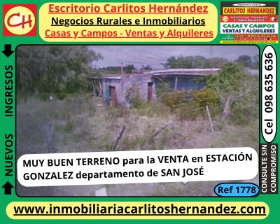 Terreno en Venta en Gonzalez, San José