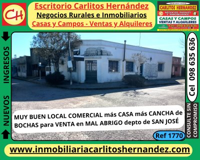 Local Comercial en Venta en Mal Abrigo, San José