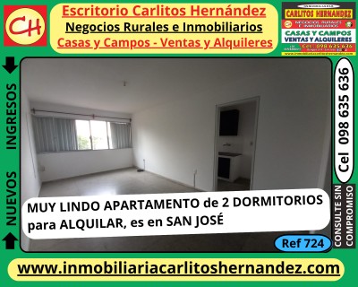 Apartamento en Alquiler en Liceo 3, San José de Mayo, San José