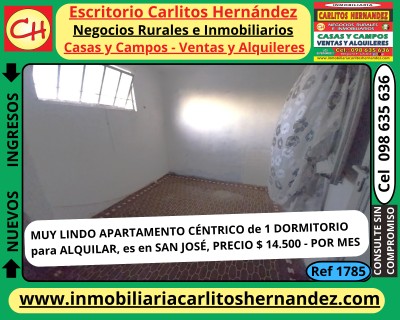 Apartamento en Alquiler en CENTRO, San José de Mayo, San José