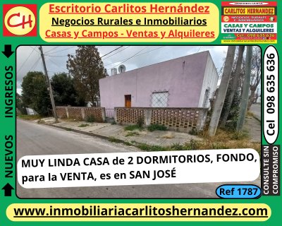 Casas en Venta en ESTADIO, San José de Mayo, San José