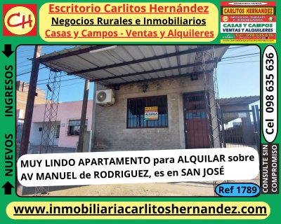 Apartamentos en Alquiler en San José de Mayo, San José