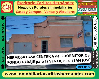Casas en Venta en CENTRO, San José de Mayo, San José