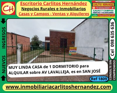 Casas en Alquiler en San José de Mayo, San José
