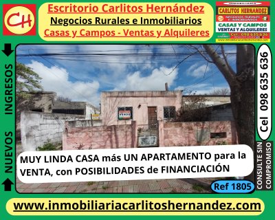 CASA más APARTAMENTOS en Venta en San José de Mayo, San José