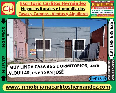 Casa en Alquiler en San José de Mayo, San José