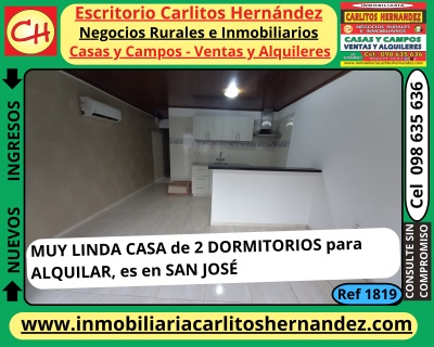 Casas en Alquiler en MOLINO, San José de Mayo, San José