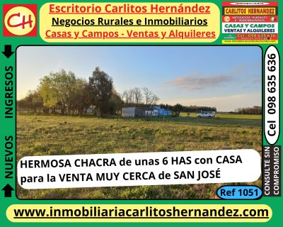 Chacra en Venta en San José de Mayo, San José