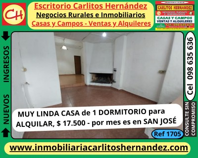 Casas en Alquiler en CENTRO, San José de Mayo, San José