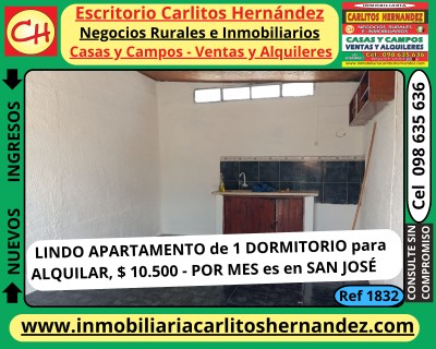 Apartamento en Alquiler en San José de Mayo, San José