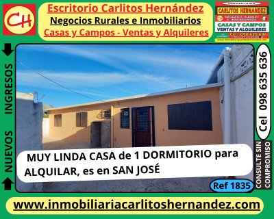 Casa en Alquiler en San José de Mayo, San José