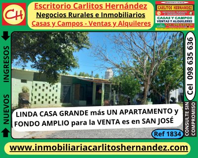 Casas en Venta en San José de Mayo, San José