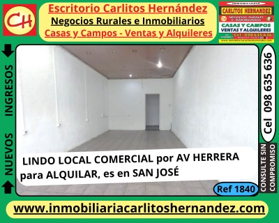 Local Comercial en Alquiler en HERRERA, San José de Mayo, San José