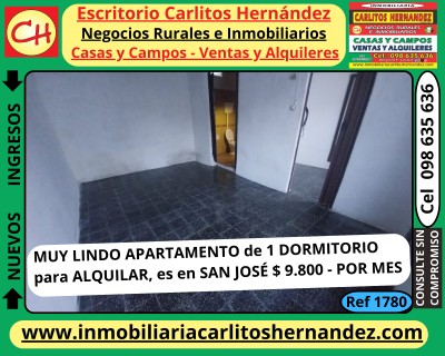 Apartamento en Alquiler en San José de Mayo, San José