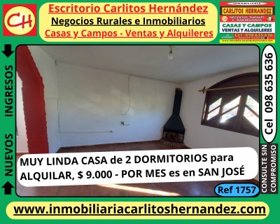 Casas en Alquiler en San José de Mayo, San José