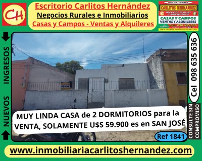 Casas en Venta en San José de Mayo, San José