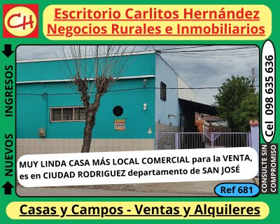 Casa en Venta en Rodriguez, San José