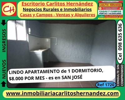 Apartamentos en Alquiler en San José de Mayo, San José