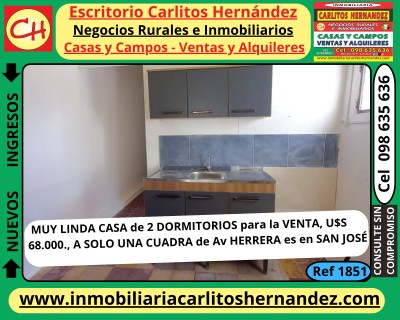 Casa en Venta en San José de Mayo, San José