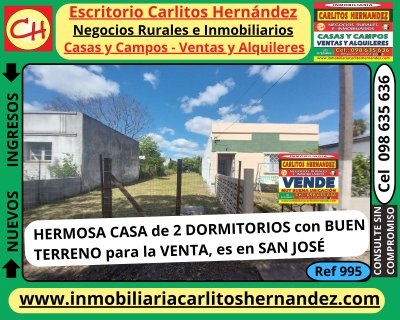 Casas en Venta en San José de Mayo, San José