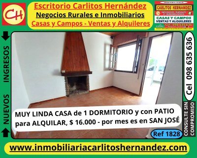 Casa en Alquiler en San José de Mayo, San José