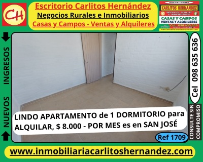 Apartamento en Alquiler en San José de Mayo, San José
