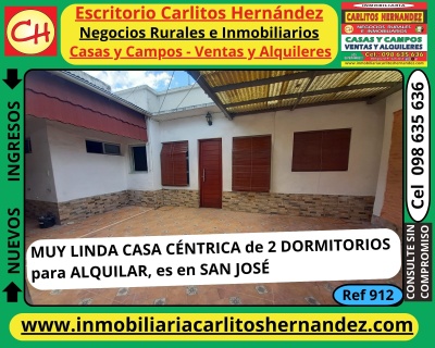 Casa en Alquiler en CENTRO, San José de Mayo, San José